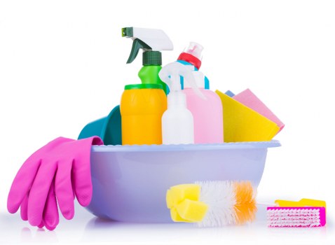 A thorough end of tenancy cleaning scene showing attention to hidden areas