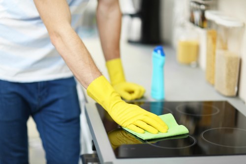 Bathroom deep cleaning for end-of-tenancy inspection