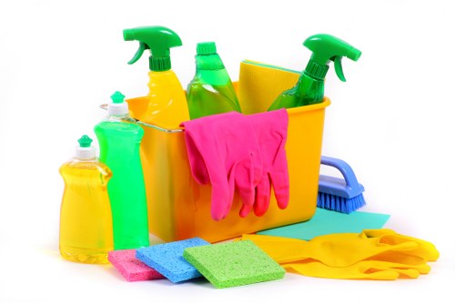 Deep cleaning tools used for office end of tenancy cleaning services